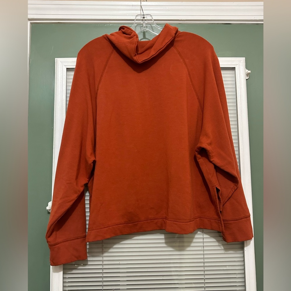 Old Navy 2pc set Cozy Knit Cowl sweatshirt + wide leg pants in Cider Sz Large - Picture 7 of 10